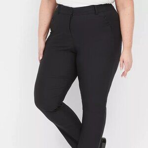 Lane Bryant Women’s 4-Season Straight Pants Black Size 16 Mid-Rise NWT